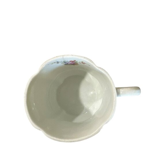 Vintage Madeleine Floral Porcelain Teacup With Decorative Handle - Picture 2 of 5